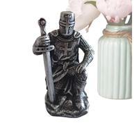 Estatua de Resina de | Guerrero Medieval de Escritorio Vintage Figura Histórica Estantería Escultura Coleccionista | Pantalla de Escritorio Estilo Soldado Romano, Regalo Para Amor de