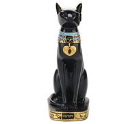 Estatua Decorativa del Gato de la Diosa Egipcia de Resina,Estatua de la Diosa del Gato, Estatua de la Resina del Gato Egipcio Estatuilla Ornamento de la Habitación del Hogar Artesanía(A5-YX26083