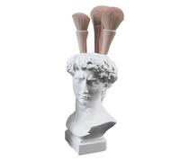 Estatua Griega De David - Busto Romano Clásico De Resina, Macetero De Escultura De 0,3 Kg | Contenedor Artístico De Flores De Resina, Jarrón Decorativo Portátil Para Suculentas, Pinceles De Maquillaje