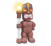 Estatua Hawái con Linterna Solar | Figuras decorativas de interior Prácticas y refinadas | de césped decoración de jardín Hawái - Lindos antorcha para, entrada y