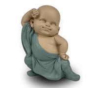 Estatua típica de Buda - GongFu 2 - Buda bebé simbólicamente reconocido - Estado de ánimo Tranquilo y Sereno - Decoración Zen - H 13 cm - Zen'Light