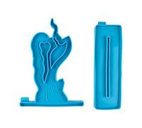 Estatuas de madera para el día de San Valentín, para el hogar, amantes apasionados, creativas, hechas a mano, miniaturas, decoración de mesa, molde de resina epoxi, adornos de escritorio de madera