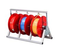 Este Estante para carretes de Alambre de 3 Rollos es un Distribuidor de Cable Laminado en frío para el Almacenamiento y exhibición de Cables automotrices, Ideal para la Industria eléctrica y