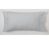 ESTELA - Funda de Almohada Combi Liso Color Perla - 1 Pieza de 45x110 cm - 50% Algodón-50% Poliéster - 144 Hilos