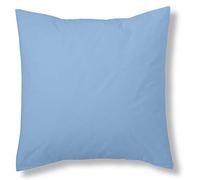 ESTELA - Funda de cojín Combi Lisos Color Azul Claro - Medidas 40x40 cm. - 50% Algodón-50% Poliéster - 144 Hilos