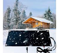 Estera para Derretir Nieve Al Aire Libre Estera para Derretir Hielo Esteras para Derretir Nieve para Pasarela Estera Calefactora de Goma Antideslizante Esteras Calentadas(5x7m/196.85x275.59in)