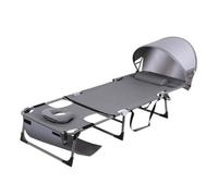 Estera Plegable con Toldo Ligera Manta | Colchoneta Exterior con Almohada, Acolchada, Alfombra, para Playa, Piscina, relajación Al Aire Libre