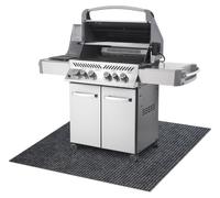 Estera protectora para parrilla GIN 2126 para terraza, exterior - gris 80x200 cm