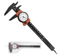 Estilo digital para calibrador de dial de 0 a 150 mm, herramienta vernier de plástico ABS para medición de precisión, indicador de profundidad de visualización fácil de leer, 0-6 pulgadas (mm)