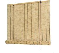 Estor Enrollable de Bambú Natural, Persiana de Caña para Ventana y Balcón, Protección Solar y Privacidad, Interior y Exterior, Varios Tamaños