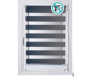 Estor enrollable Stor Planet Clip&Fix, color plateado, 120 x 180 cm