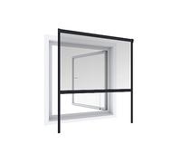 Estor enrollable Windhager Mosquitera, marco de aluminio, acortable, 160x160 cm