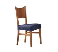 Estoralis Alexia | Funda Silla de Diseño Moderno | Tejido Elastico Azul | Funda Elástica Asiento tamaño estándar (hasta 45x45 cm.) | Protector Asiento | Adaptable a Todo Tipo de sillas