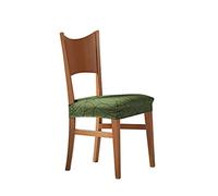 Estoralis Alexia | Funda Silla de Diseño Moderno | Tejido Elastico Verde | Funda Elástica Asiento tamaño estándar (hasta 45x45 cm.) | Protector Asiento | Adaptable a Todo Tipo de sillas