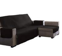 Estoralis AVA | Funda Chaise Longue Moderna | Tejido Acolchado Marrón | Chaisse Longue 290 cm Brazo Derecho Tamaño de Tela 290 x 255 cm (Ancho por Alto) | Protector para Todo Tipo de Sofás
