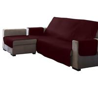 Estoralis AVA | Funda Chaise Longue Moderna | Tejido Acolchado Rojo | 240 cm Brazo Derecho | Tamaño de Tela 240 x 255 cm (Ancho por Alto) | Protector para Todo Tipo de Sofás