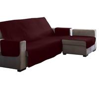 Estoralis AVA | Funda Chaise Longue Moderna | Tejido Acolchado Rojo | 240 cm Brazo Izquierdo | Tamaño de Tela 240 x 255 cm | Protector para Todo Tipo de Sofás