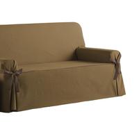 Estoralis Beret | Funda Sofá Lazos Diseño Moderno | Tejido Jaquard Color Beige | para Sofá de 3 Plazas | Tamaño de Tela (de 180 a 210 cm.) Funda para Todo Tipo de Sofás
