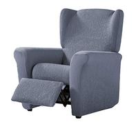 Estoralis Beta | Funda Sillon de Diseño Moderno | Tejido Elástico Celeste | para Sillon Relax (de 70 a 90 cm.) | Máxima Adaptabilidad a Todo Tipo de sofás