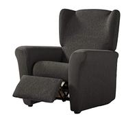 Estoralis Beta | Funda Sillon de Diseño Moderno | Tejido Elastico Gris | para Sillon Relax (de 70 a 90 cm.) | Maxima Adaptabilidad a Todo Tipo de sofás