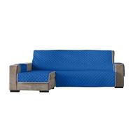 Estoralis Eden | Funda Chaise Longue Moderna | Tejido Acolchado Azulina | Chaisse Longue 240 cm Brazo Izquierdo Tamaño de Tela 240 x 255 cm (Ancho por Alto) | Protector para Todo Tipo de Sofás