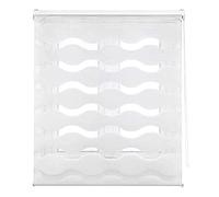 Estoralis JEOR | Estor Enrollable Noche y Dia Diseño Moderno | Doble Tejido | Color Blanco | 170 x 255 cm (Ancho/Alto) Tamaño Tela 167 x 250 cm | Estores para Ventanas y Puertas