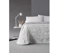 Estoralis TOPACIO | Colcha Verano de Diseño Moderno | Tejido Jaquard Alta Resistencia | Gris | para Cama 135 cm. (235 x 270 cm. AnchoxAlto) | Cubre Cama para Todas Las Estaciones