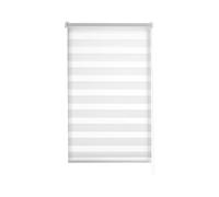 Estoralis VERAL| Estor Enrollable Noche y Dia Diseño Moderno | Sin Taladrar Doble Tejido | Blanco Roto | 60 x 150 cm (Ancho/Alto) Tamaño Tela 57 x 150 cm | Estores para Ventanas y Puertas