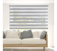 Estores Noche y Día Premium Alta Gama Fácil instalación 120x250 cm Gris