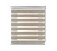 Estores noche y día premium, estor enrollable con acabados de aluminio premium beige, 200 x 250 cm