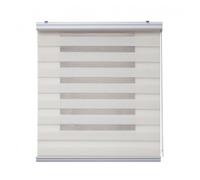 Estores noche y día premium, estor enrollable con acabados de aluminio premium lino, 60 x 250 cm