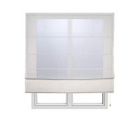 Estores Plegables con Varillas con cordón Estor Plegable Textil translucido para Interior en Ventanas y Puertas Cortinas con cordón Persianas Romanas STORESDECO Rayas con Varillas 90 x 175 cm