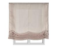 Estores Plegables translúcidos sin Varillas para Ventanas 90x175 cm Beige