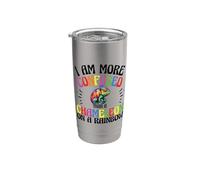 Estoy más confundido que un camaleón en un camaleón arcoíris Vaso térmico de acero inoxidable de doble pared