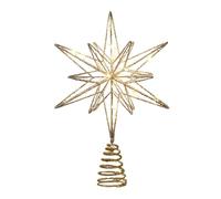 Estrella de árbol de Navidad iluminada: decoración navideña en la Copa del árbol, Brillante con Purpurina, Acento Festivo de Temporada, Elegante Accesorio para la Copa del árbo, decoración bri