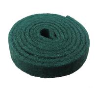 Estropajo, Almohadilla de limpieza abrasiva verde industrial para pulir eliminación de óxido para preparación de superficies (10 cm x 5,8 metros)