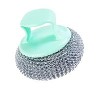 Estropajo de acero para utensilios de cocina, cabezal de fregado extraíble, herramienta de limpieza eficiente, eliminación de grasa eficiente, esencial para la cocina, más ergonómico, eficaz en ollas