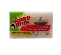 Scotch-brite estropajo sólo fibra, blanco (baño)