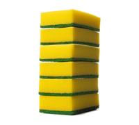 Estropajo Fibra Verde Extra Blancoplata 8x12cm - Pack de 6 Unidades - Alta Abrasión, Resistente y Duradero - Limpieza de Cocina