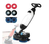 Estropajo portátil para suelos - Mini máquina para una limpieza eficiente, 360 RPM, cobertura de 13000 pies cuadrados/H, uso industrial, tanque de 3 galones, ideal para suelos comerciales