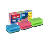 Vileda Glitzi Colors Estropajo con Esponja Pack 2+1