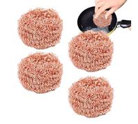 Estropajos de hierro para ollas y sartenes, limpiador de cocina resistente | Suministros de limpieza multifuncionales, cepillo de fregado para estufa Rancho campana horno