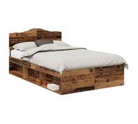 Estructura De Cama Con Cabecera Madera Vieja 120 X 200 Cm Vidaxl