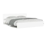 Estructura De Cama Con Cabecero Blanca 200x200 Cm Vidaxl