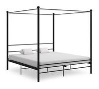 vidaXL Cama con dosel, color , estructura de metal, 200x200 cm