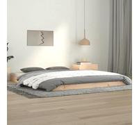 Estructura de cama de 140x190 cm – Madera maciza de pino – Montaje sencillo – Mueble para el dormitorio