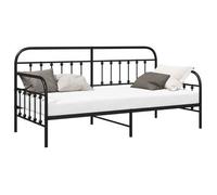 Estructura De Cama De Día Negro 90 X 200 Cm Vidaxl