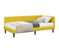 Estructura De Cama Esquina Con Colchón 2 Pcs Amarillo Vidaxl