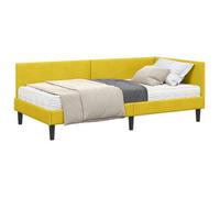 Estructura De Cama Esquina Con Colchón Otro 2 Pcs Amarillo Vidaxl