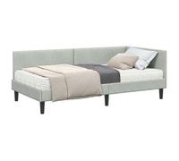 Estructura De Cama Esquina Con Colchón Otro 2 Pcs Gris Claro Vidaxl